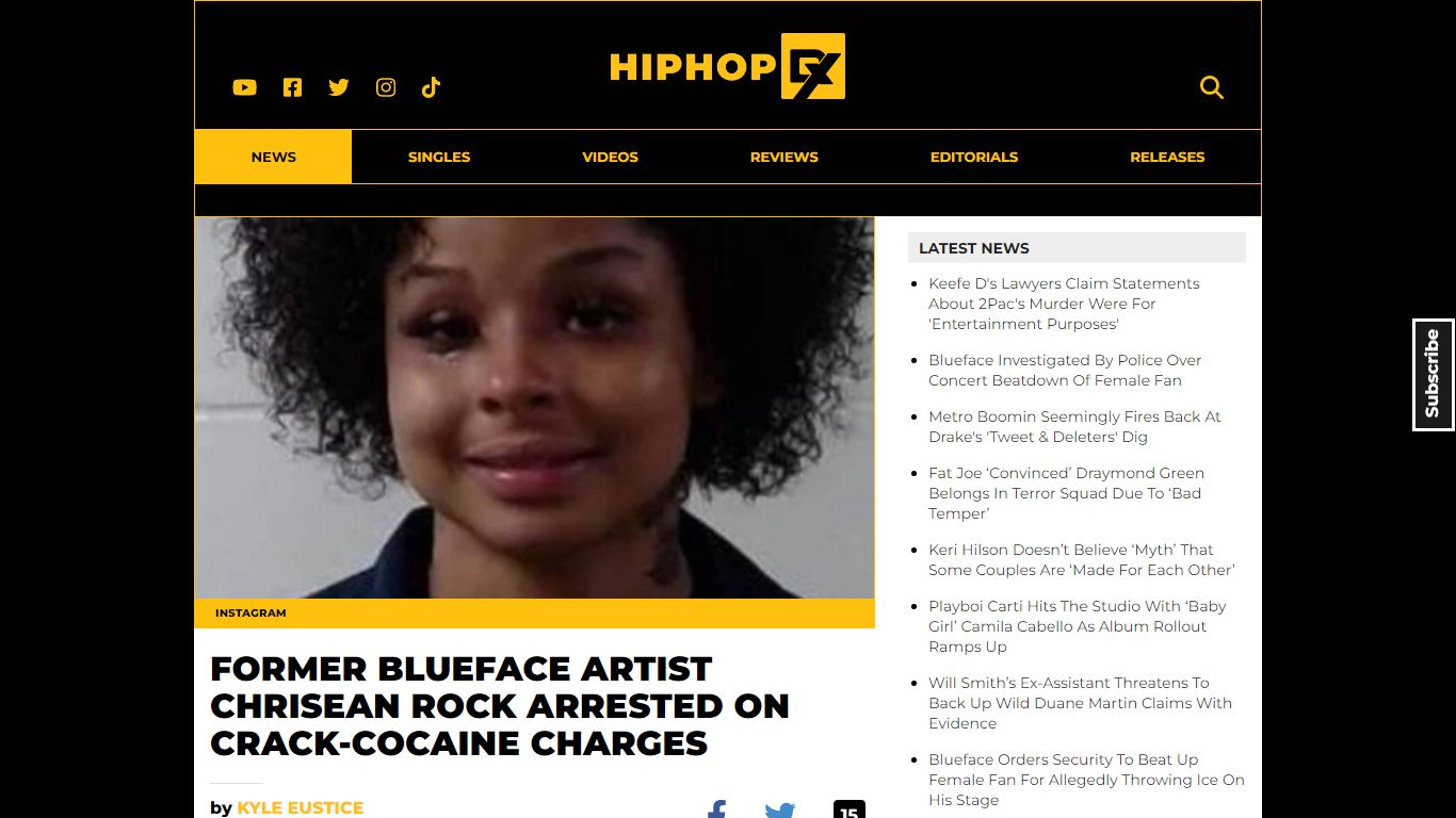 Ex Blueface Artist Chrisean Rock Arrested For Allegedly ... - HipHopDX